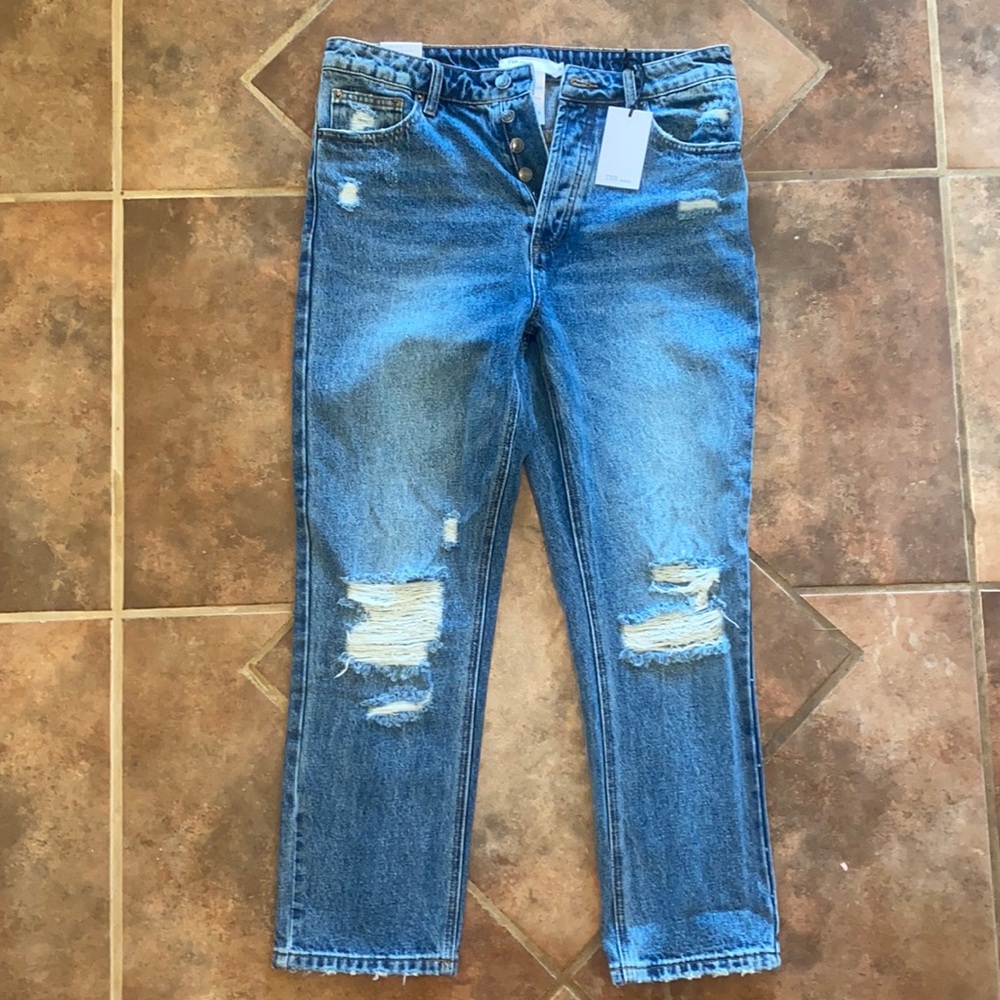 High Rise Mom TNR Jeans
